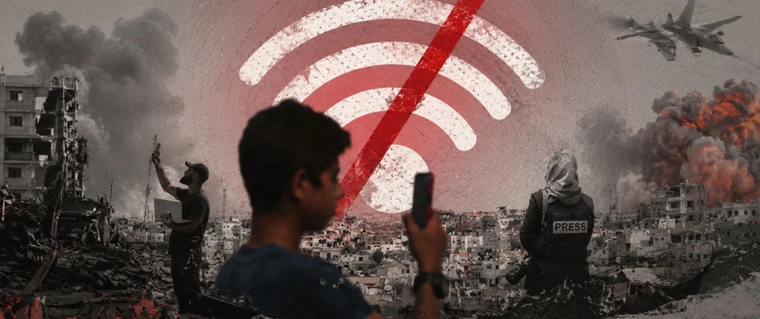قطع الإنترنت عن غزة