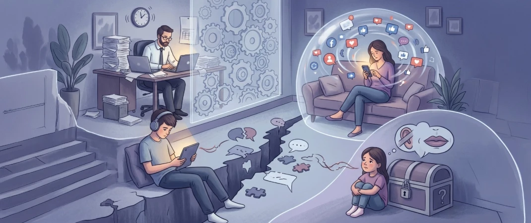 أسباب ضعف التواصل داخل الأسرة