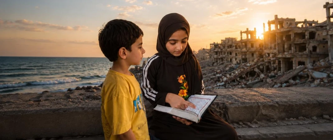 أبناء الشهداء في غزة