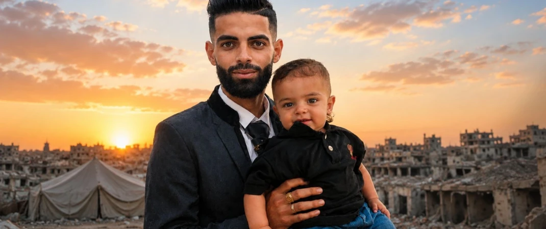 أبناء الشهداء في غزة