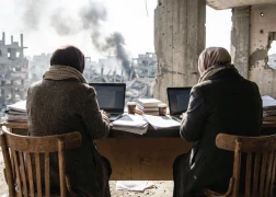 العمل عن بعد في غزة