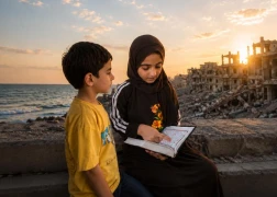 أبناء الشهداء في غزة