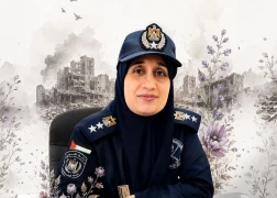 فاتنة السحار مديرة الشرطة بغزة
