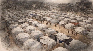 الخيام في غزة