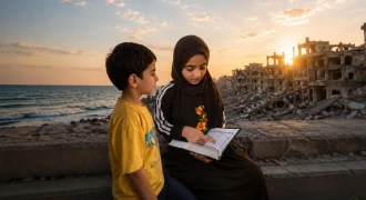 أبناء الشهداء في غزة