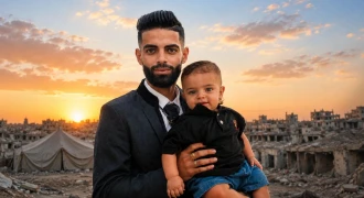 أبناء الشهداء في غزة