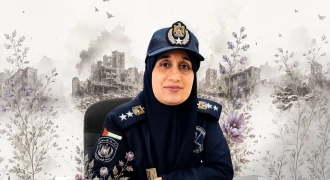 فاتنة السحار مديرة الشرطة بغزة