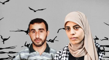 الأسير حسن سلامه وخطيبته غفران زامل