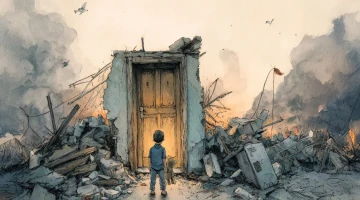 قصف البيوت في غزة