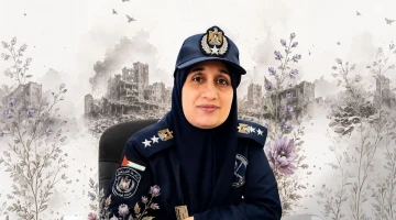 فاتنة السحار مديرة الشرطة بغزة