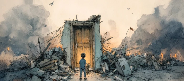 قصف البيوت في غزة