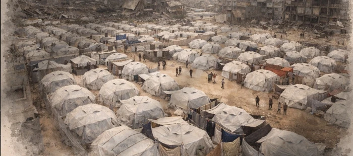 الخيام في غزة