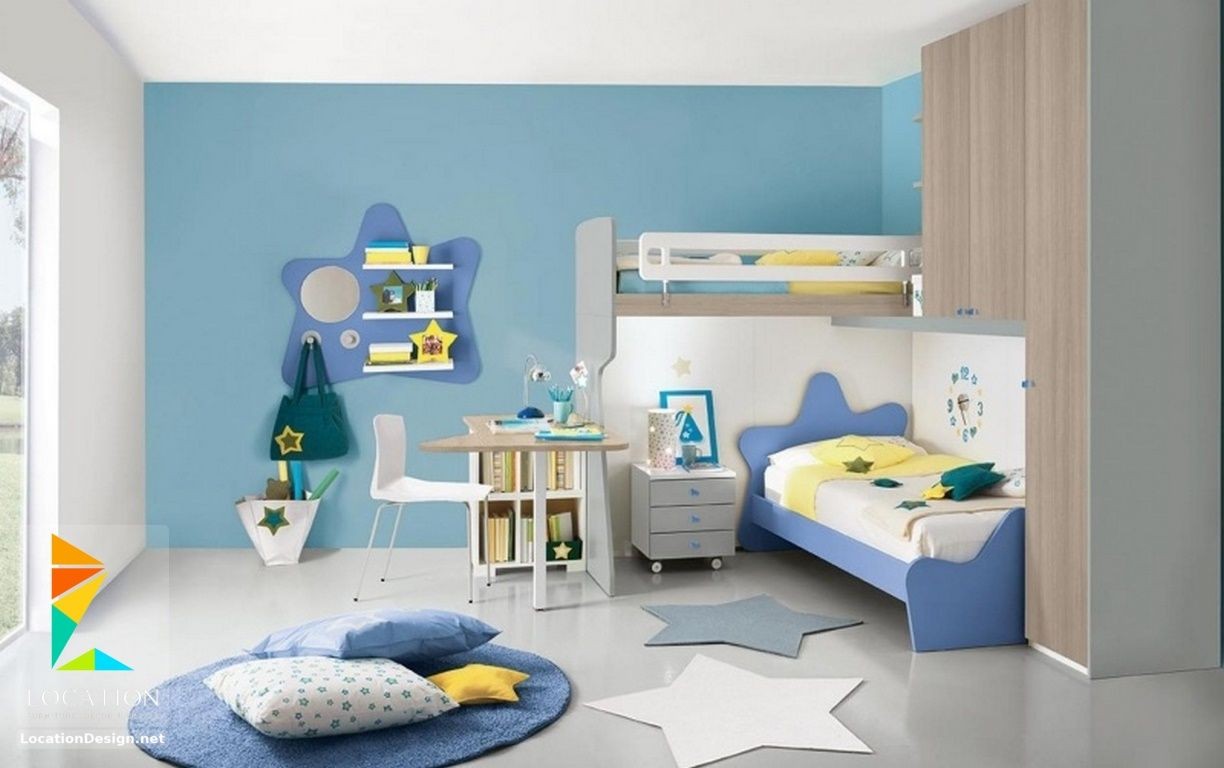 غرف نوم اطفال باللون الأزرق  بدهانات مميزة _ لوكشين ديزين _ نت.jpg
